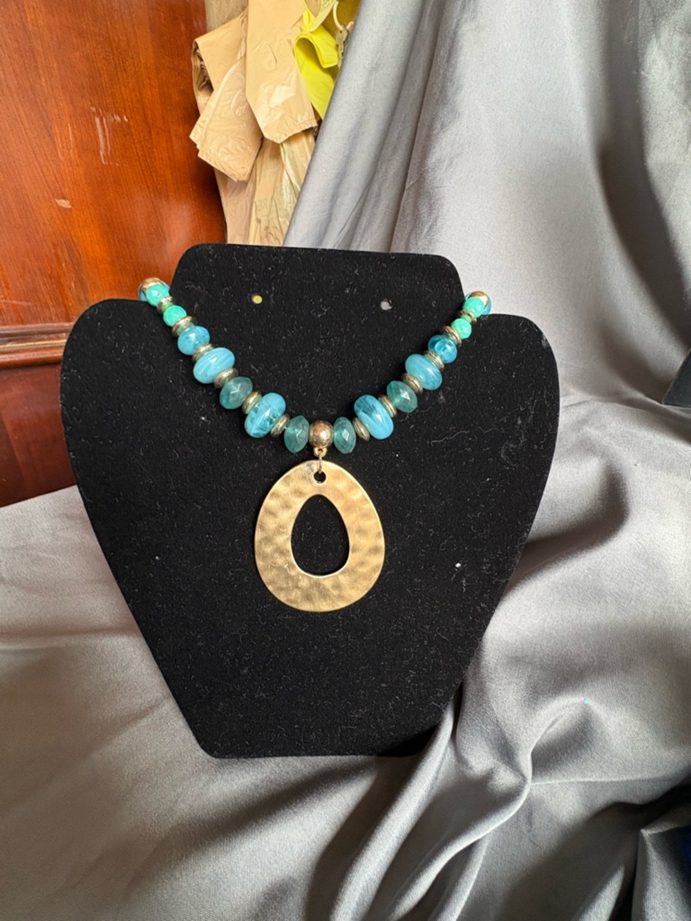 Turquoise Bead Jewelry Bundle - 3-Piece Women’s Necklace & Earring Set - Picture 10 of 10